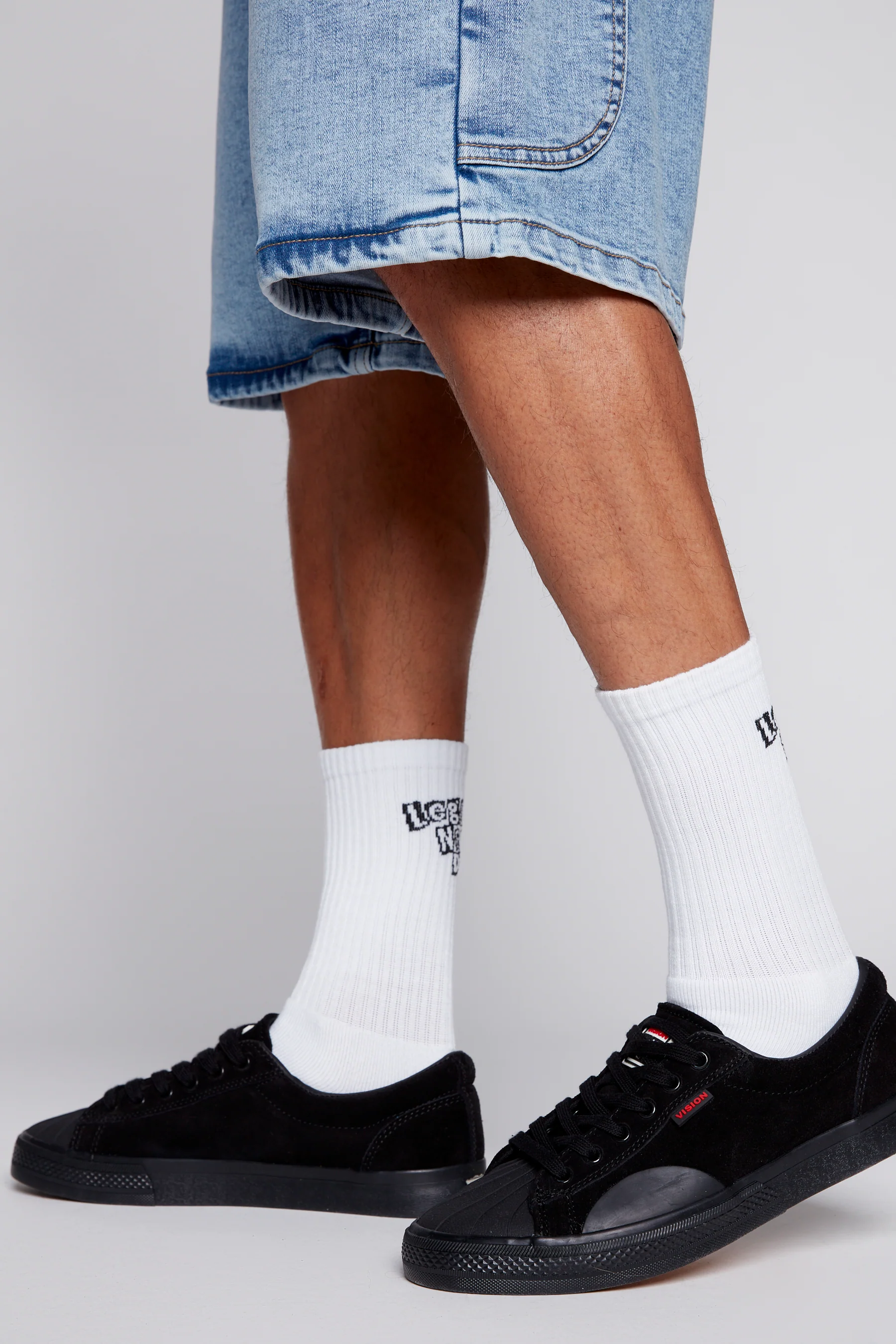6 Pack Crew Socks - IVORY - Image 3