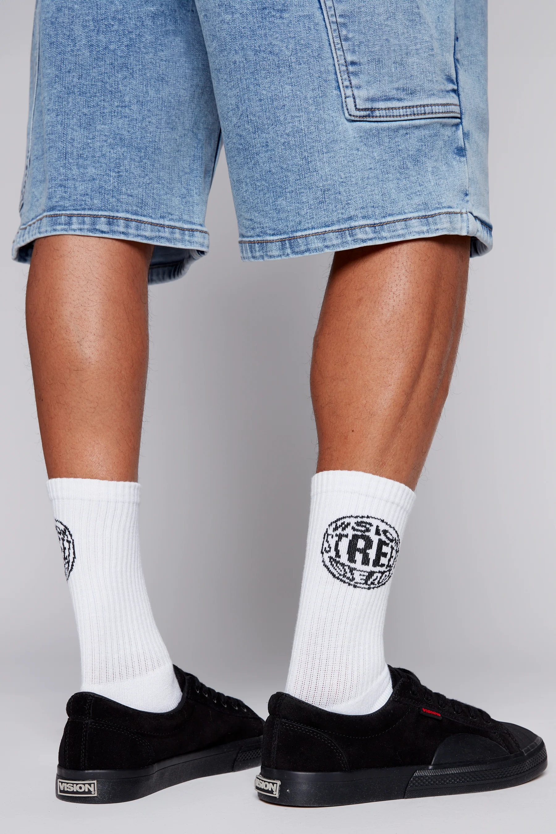 6 Pack Crew Socks - IVORY - Image 4