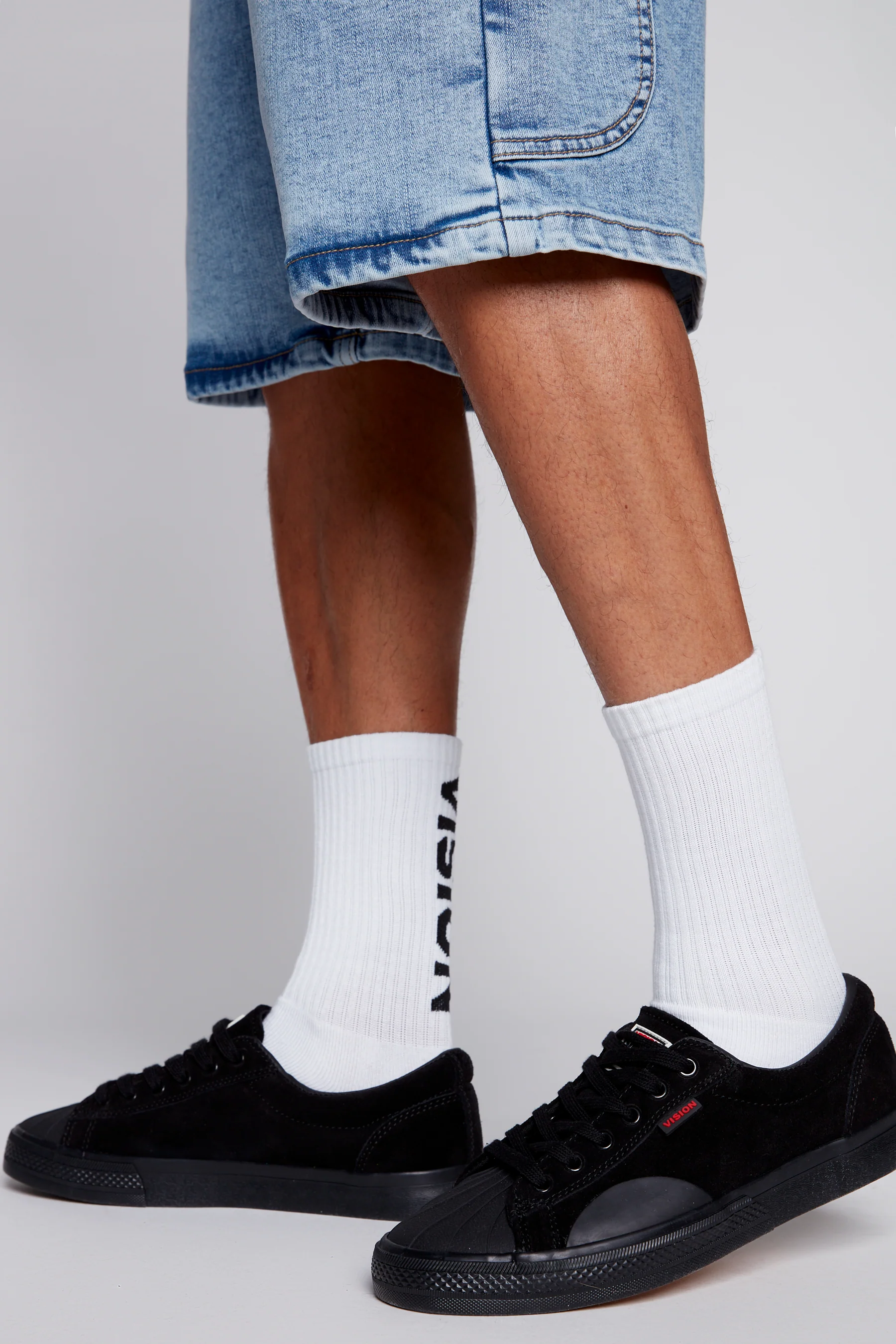 6 Pack Crew Socks - IVORY - Image 9