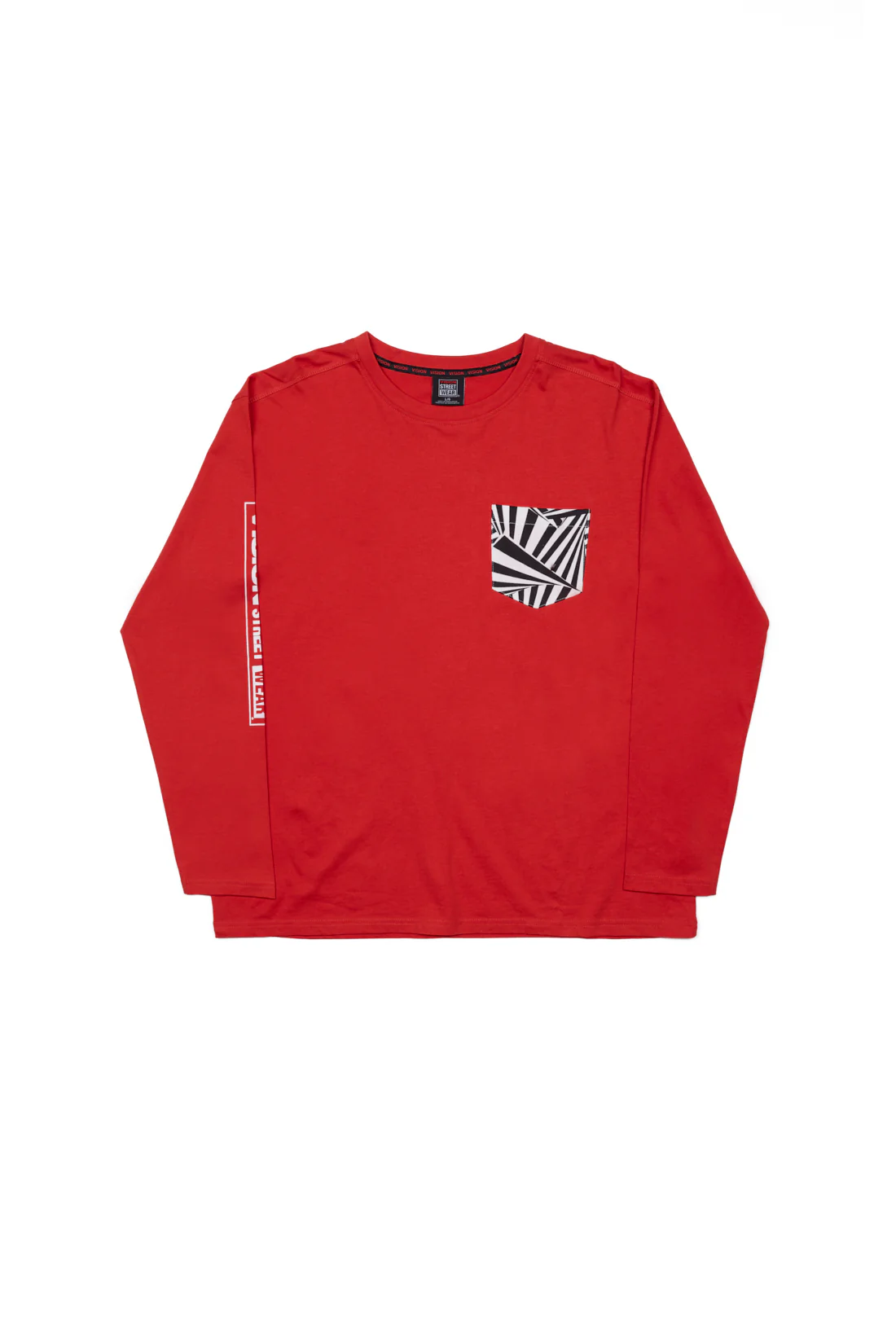 AOP Patch Pocket T-Shirt - Red - Image 7