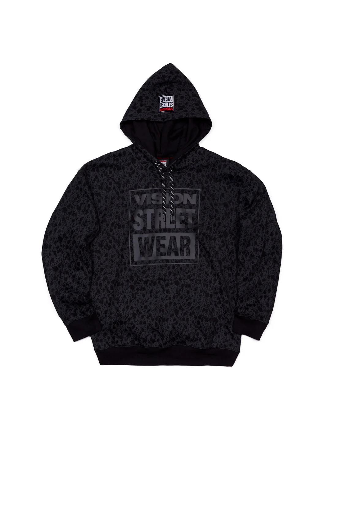 Aop Skull Logo Hoodie - Black - Image 6
