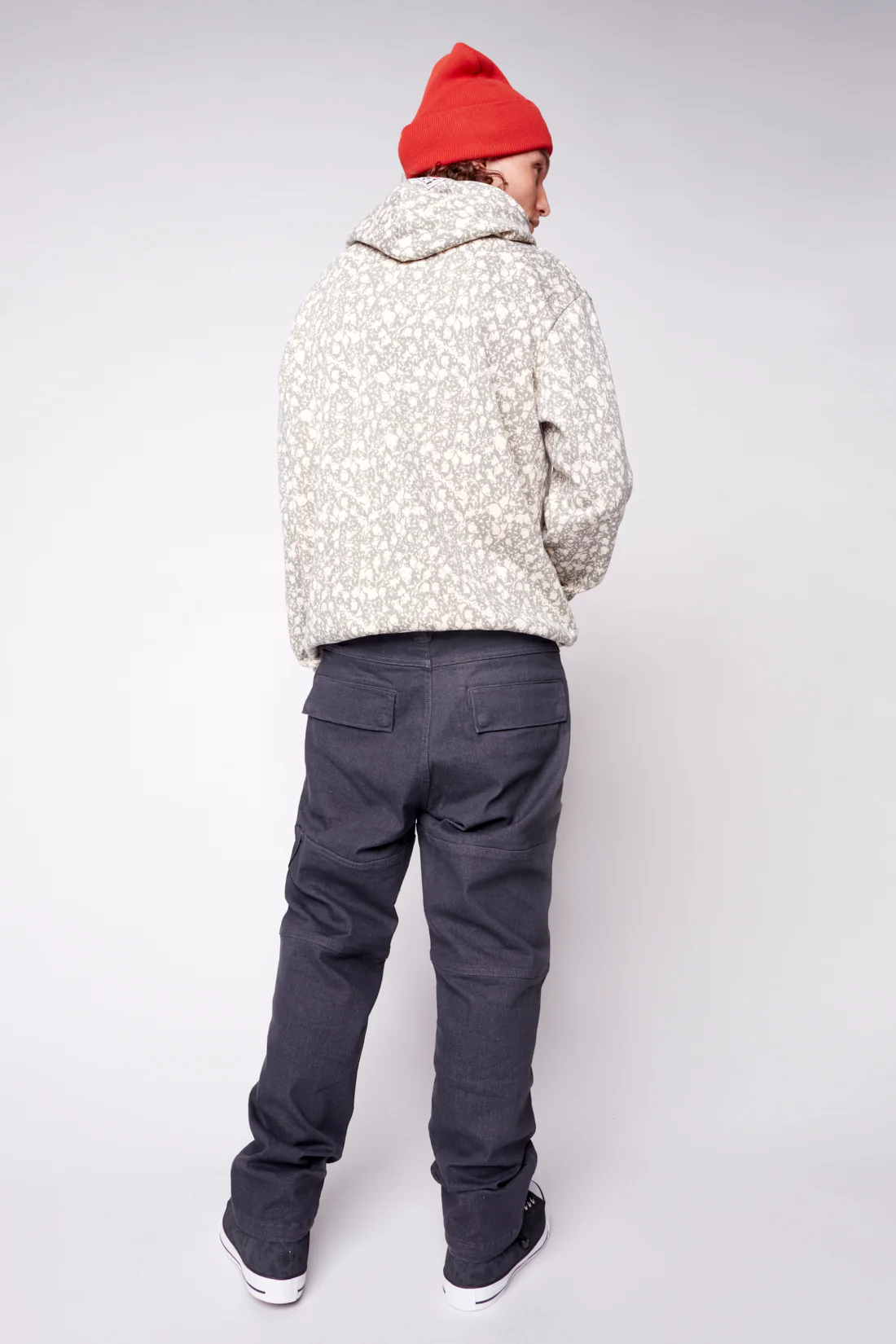 Aop Skull Logo Hoodie - Bone - Image 3