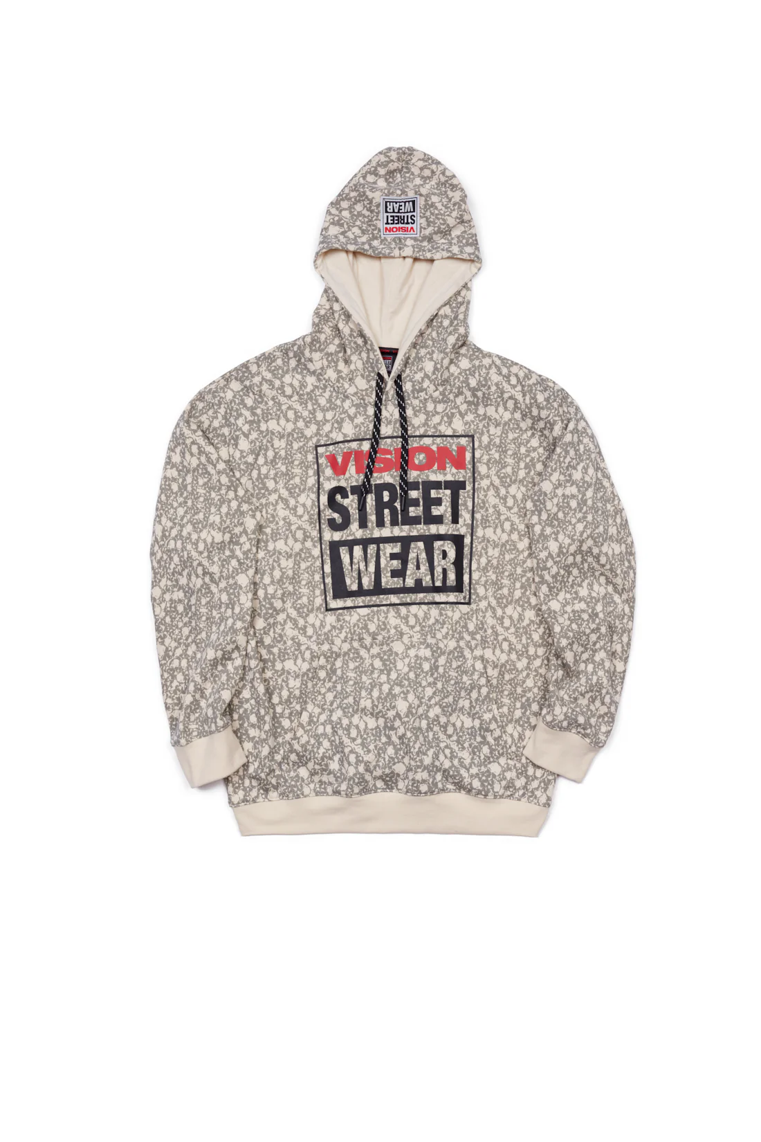 Aop Skull Logo Hoodie - Bone - Image 6