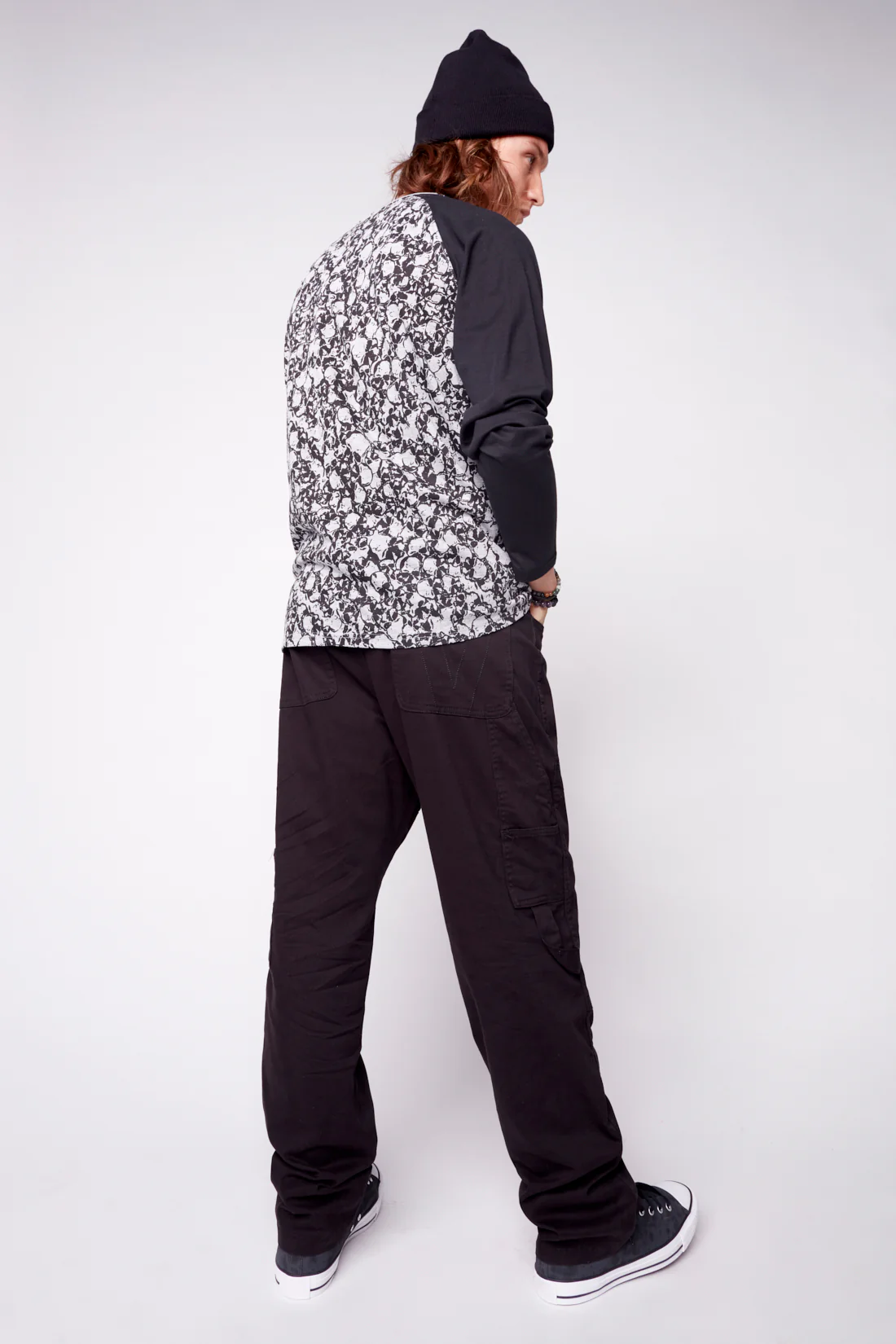 AOP Skull T-Shirt - Black - Image 3