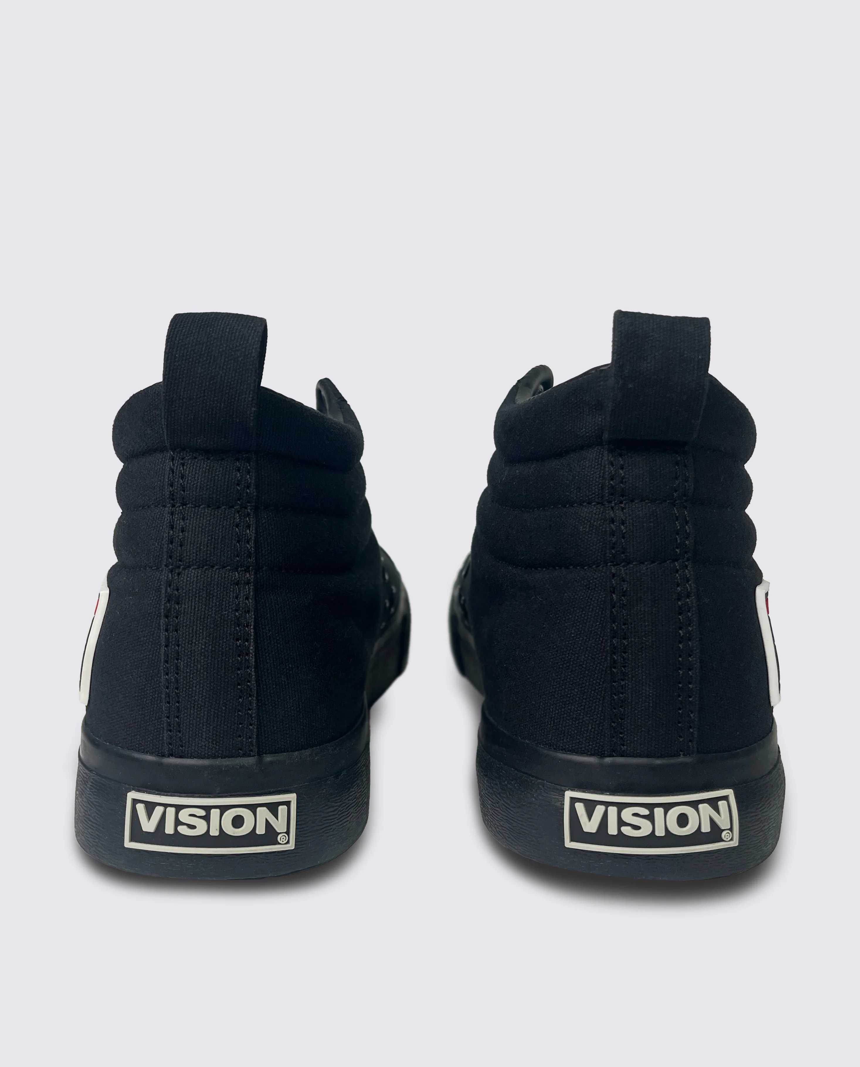 CANVAS HIGH TOP SNEAKERS - BLACK - Image 3