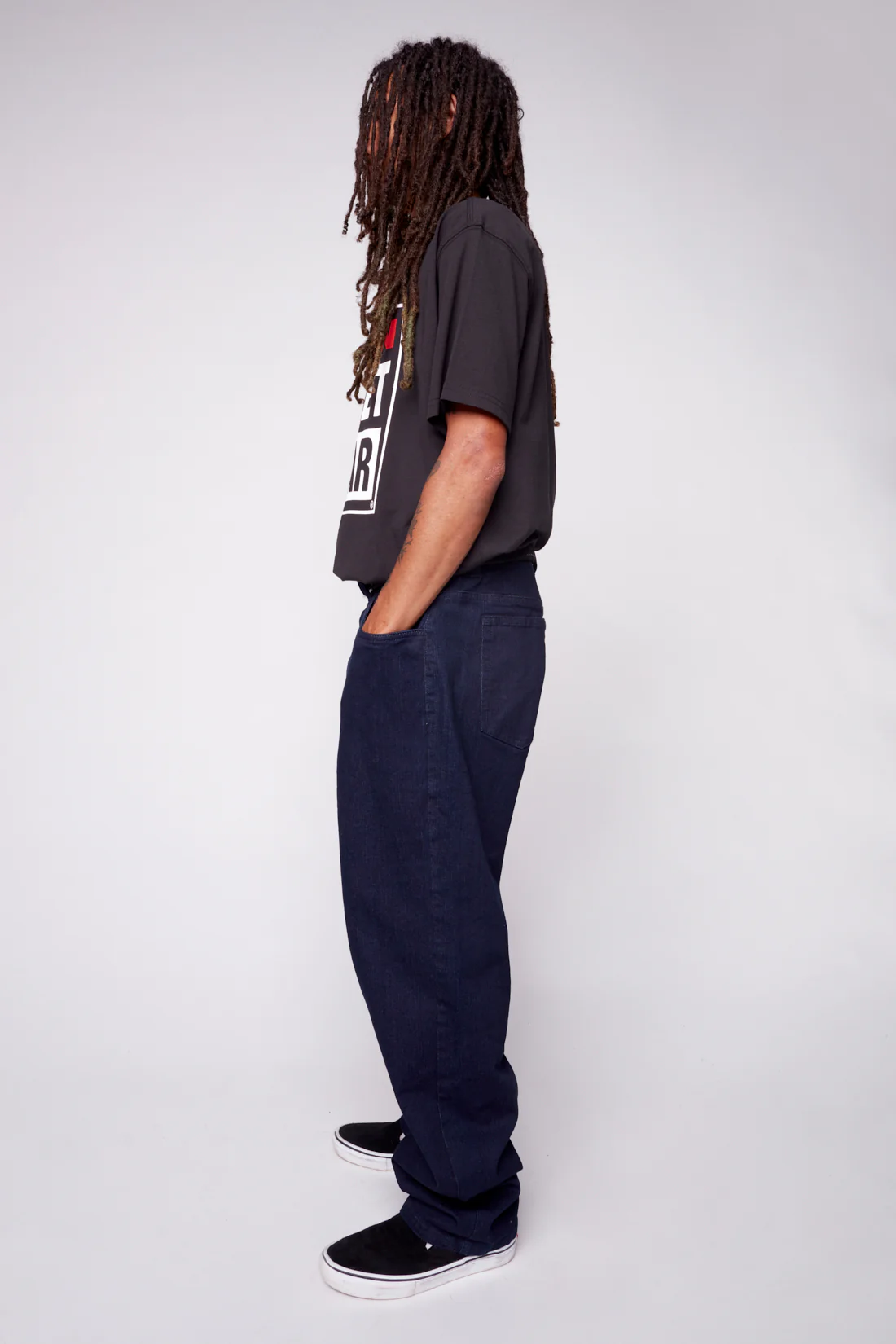 BOYCHIK - 5 Pocket Loose Fit Pant - Indigo Denim - Image 4