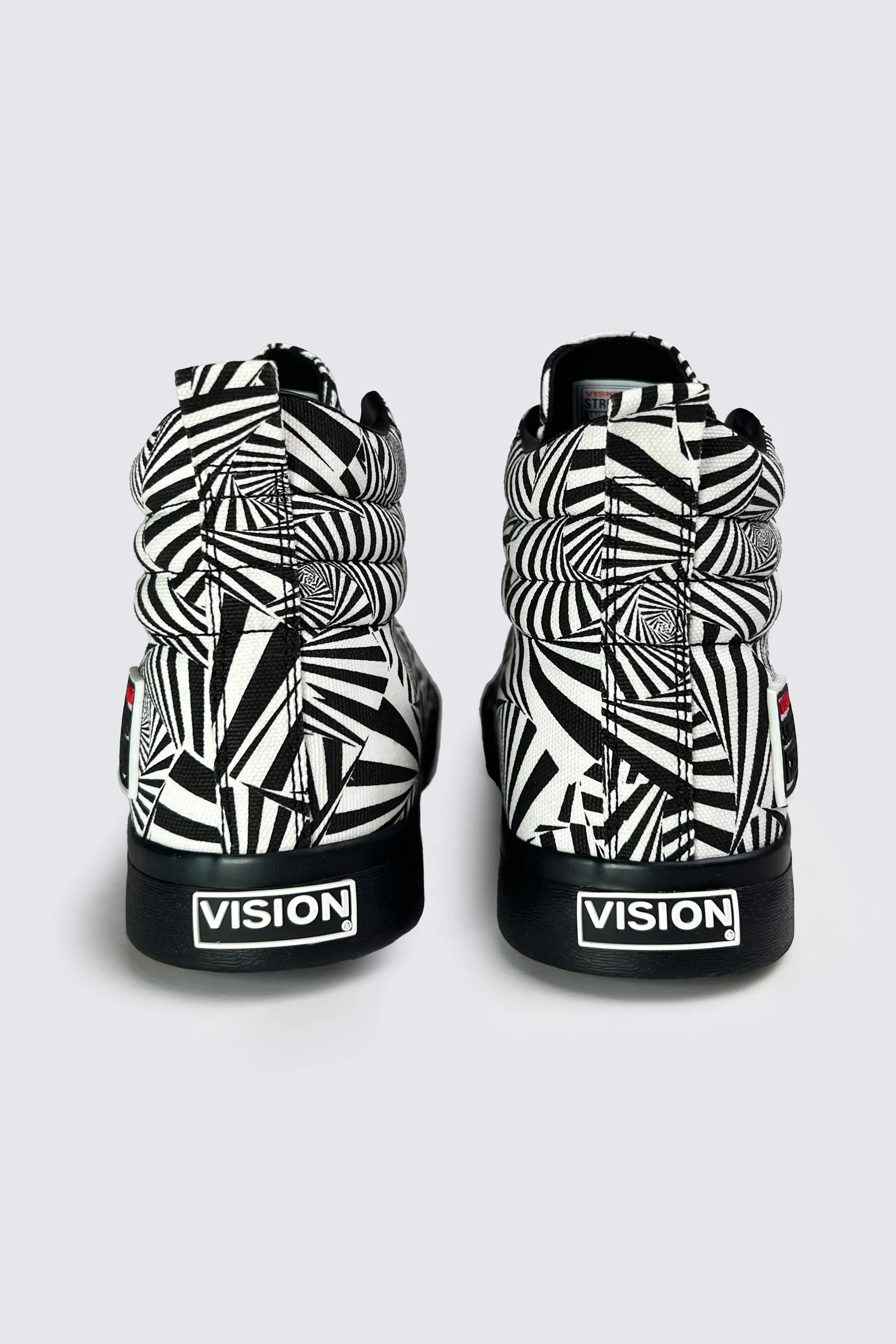 Canvas High Top Sneakers - Black Hypnotic AOP - Image 4
