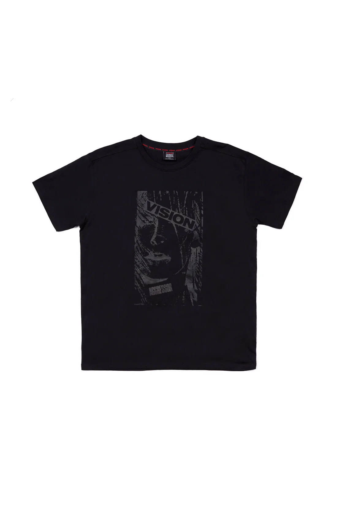 Face Print Logo T-Shirt - Black - Image 7
