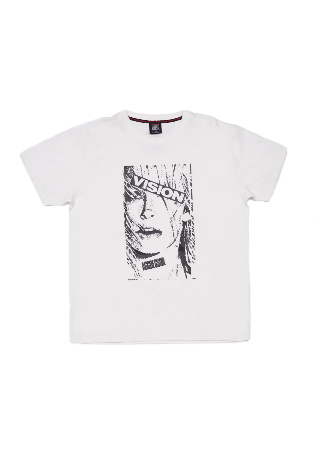 Face Print Logo T-Shirt - Ivory - Image 6
