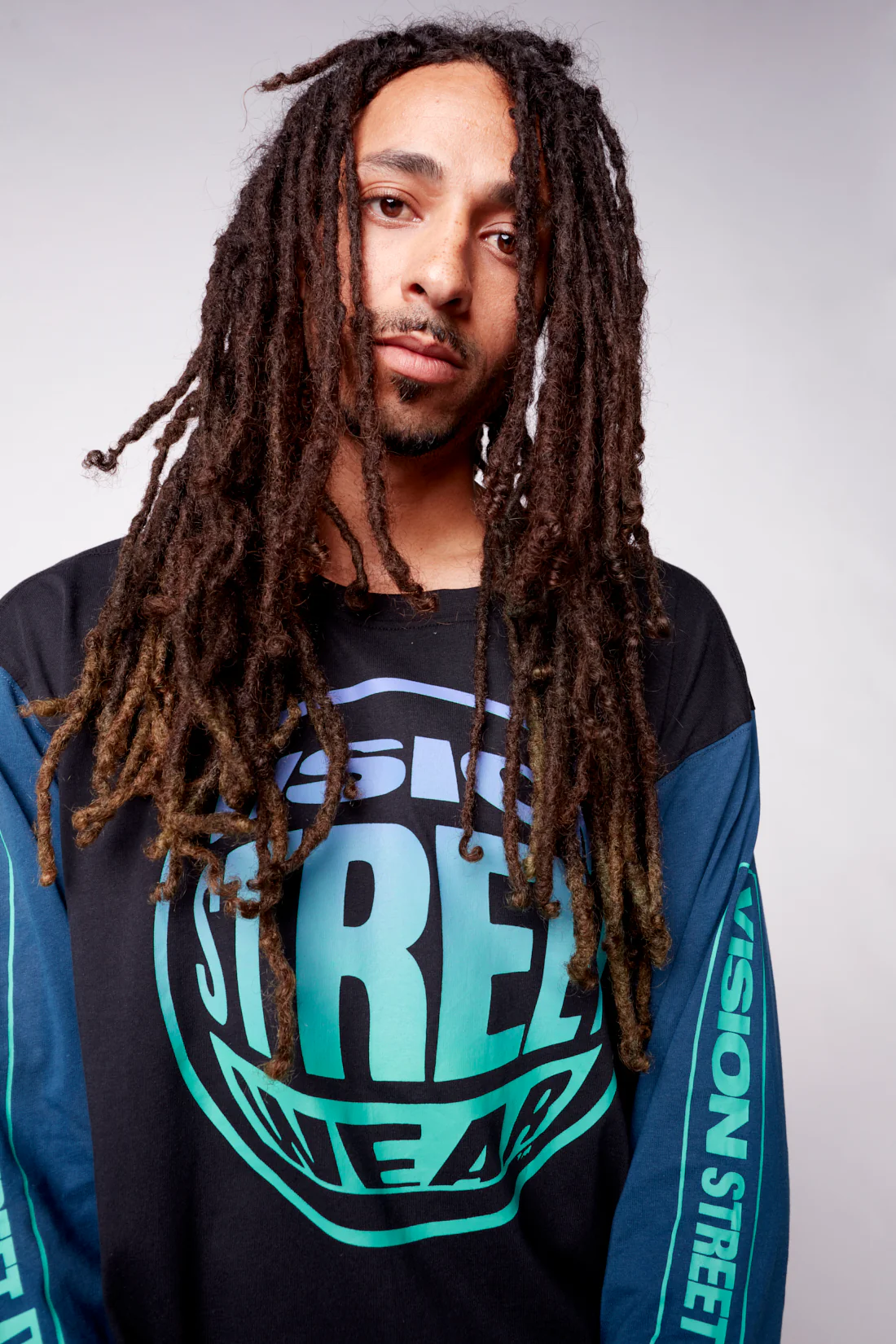 Fisheye Large Logo Print T-Shirt - Black/Navy - Image 4