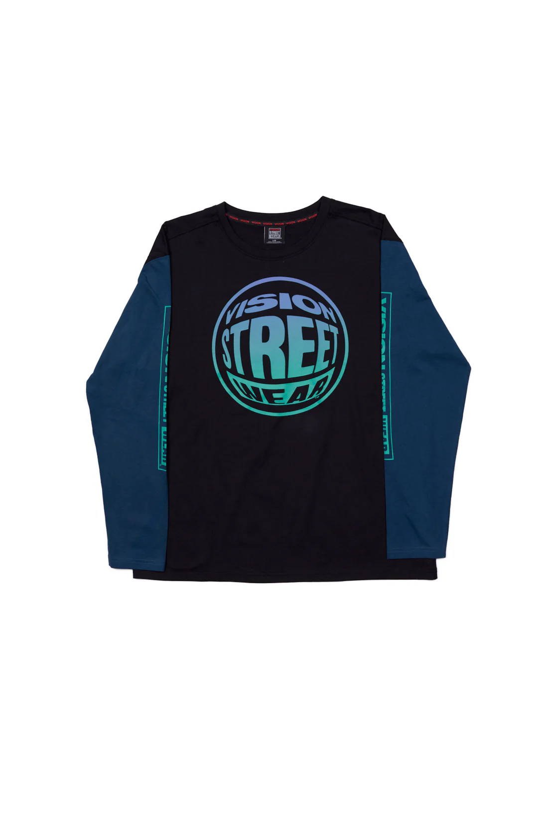 Fisheye Large Logo Print T-Shirt - Black/Navy - Image 7