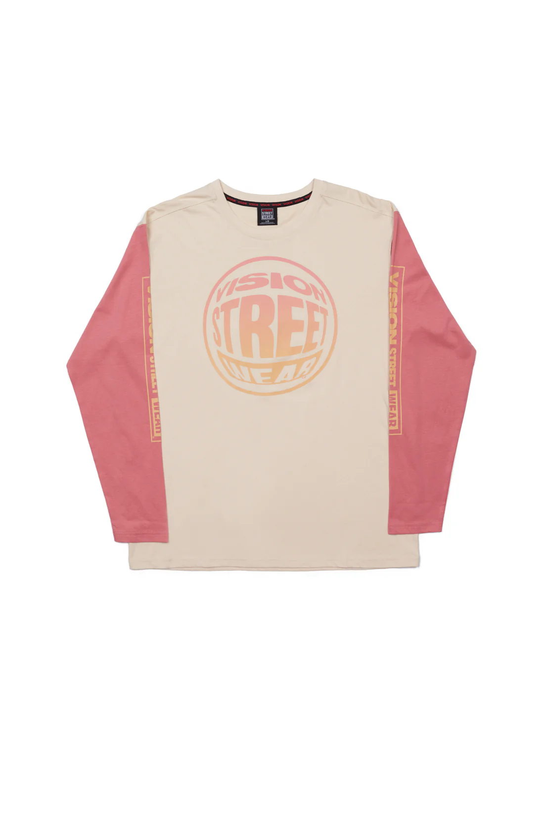 Fisheye Large Logo Print T-Shirt - Bone/Dusty Rose - Image 7