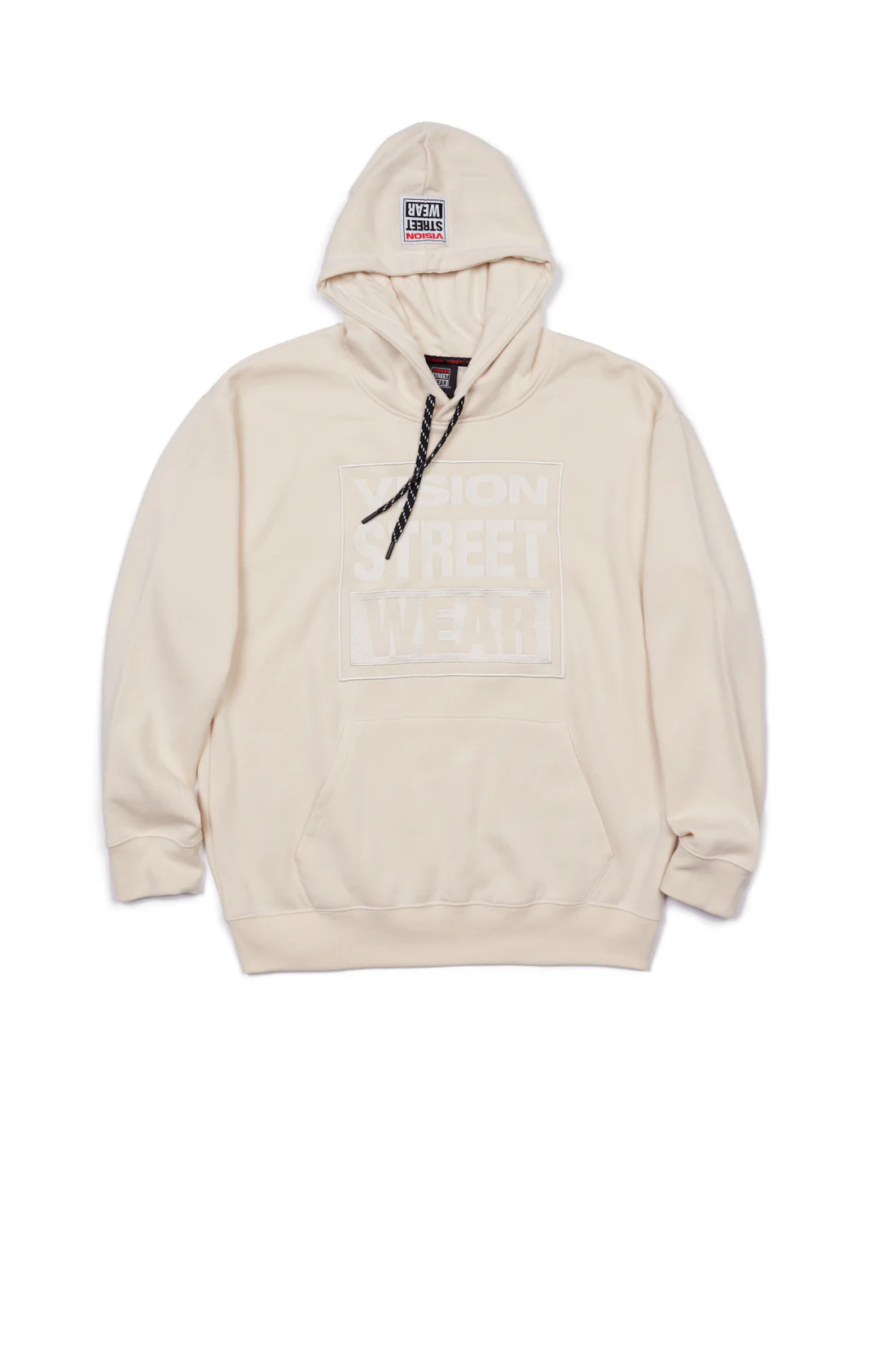 Front Embroided Logo Hoodie - Bone - Image 8