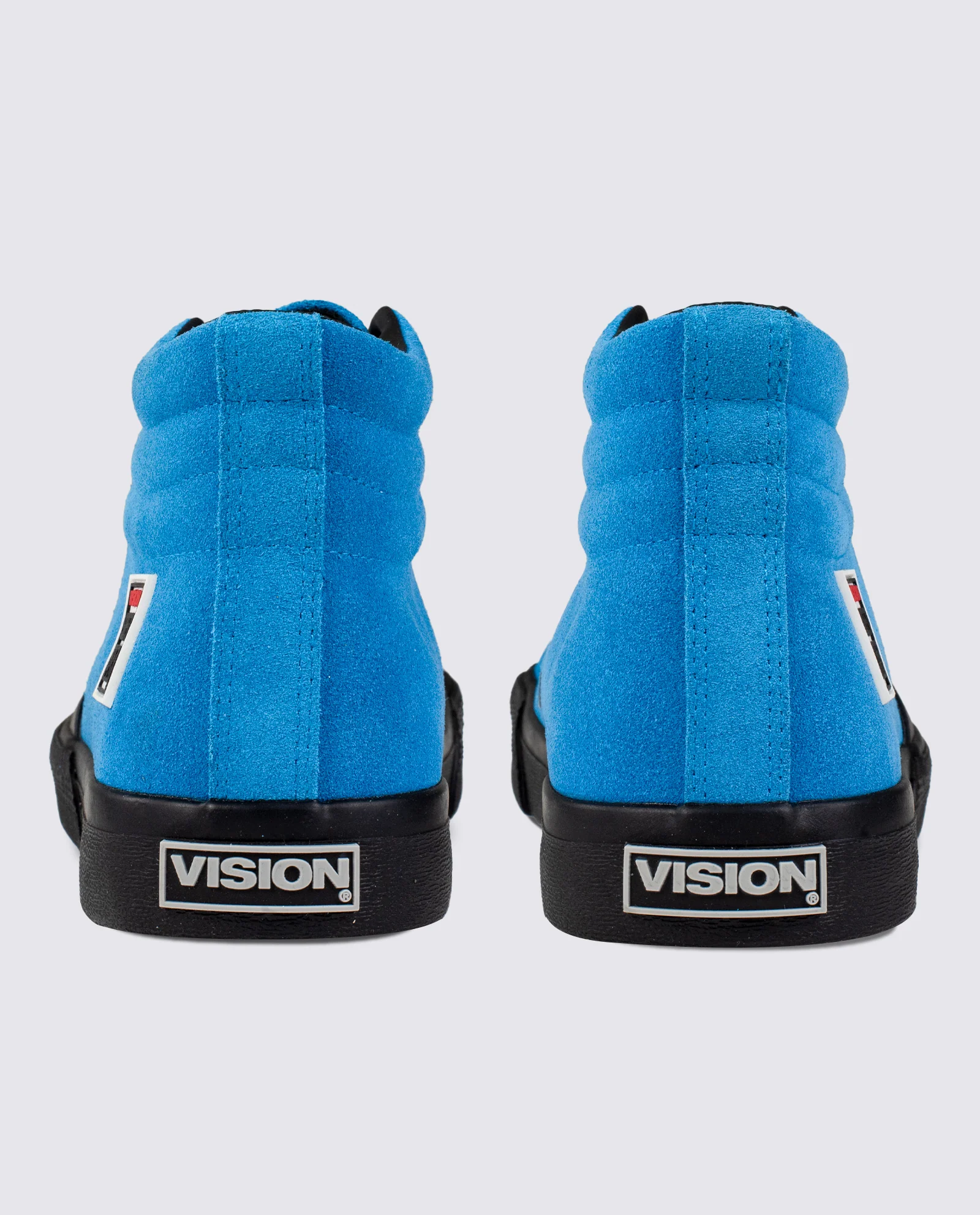 LEATHER SUEDE HIGH TOP SNEAKERS – TEAL - Image 3
