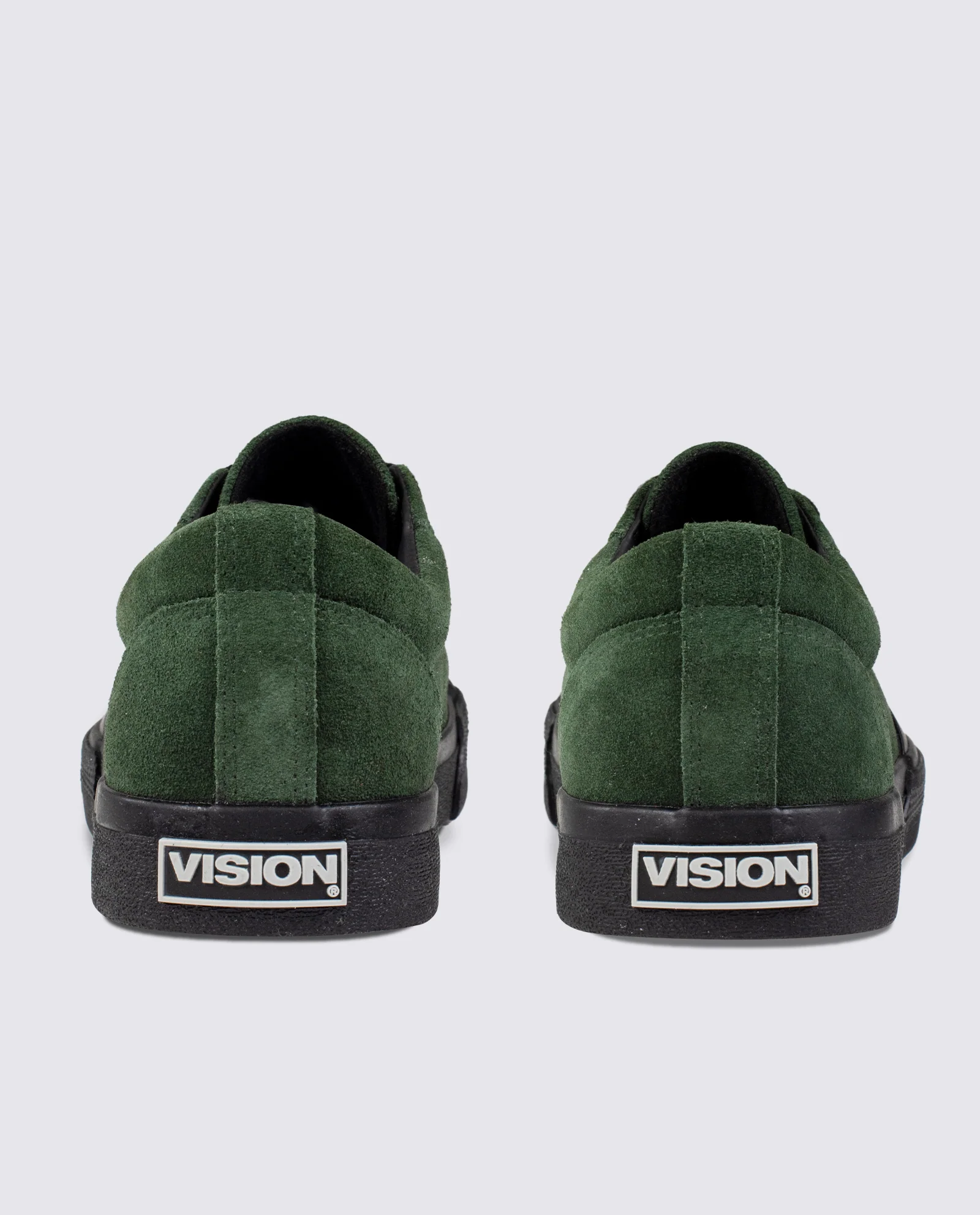 Leather Suede Low Top Sneakers Army - Image 3