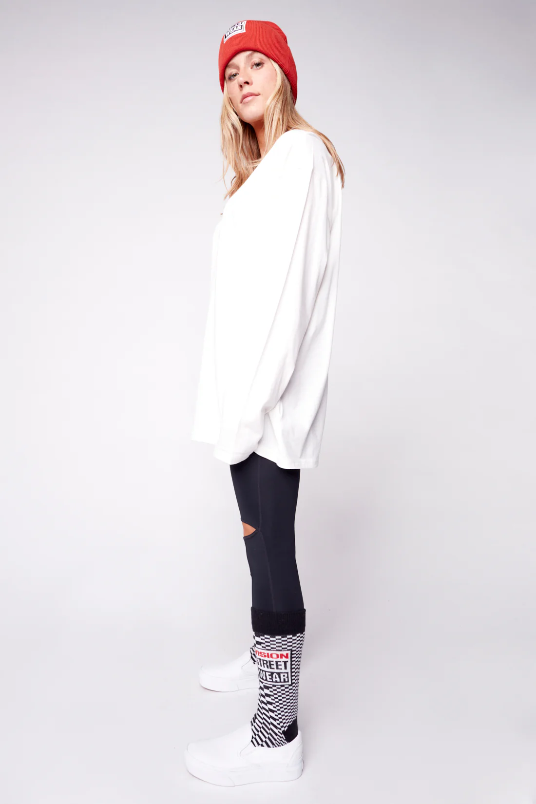 Long Sleeves Iconic Logo T-Shirt - Ivory - Image 3