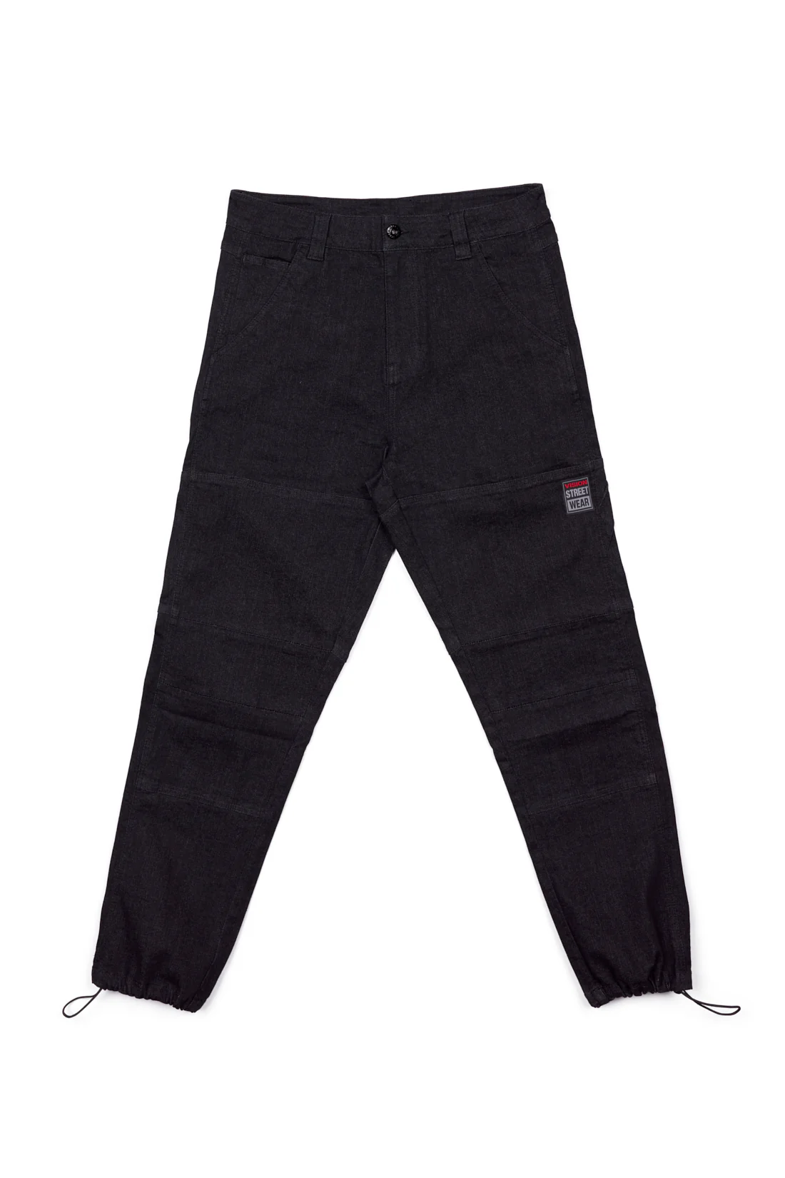 OLI - Loose Fit Pant with Adjustable Hems - Black Denim - Image 3