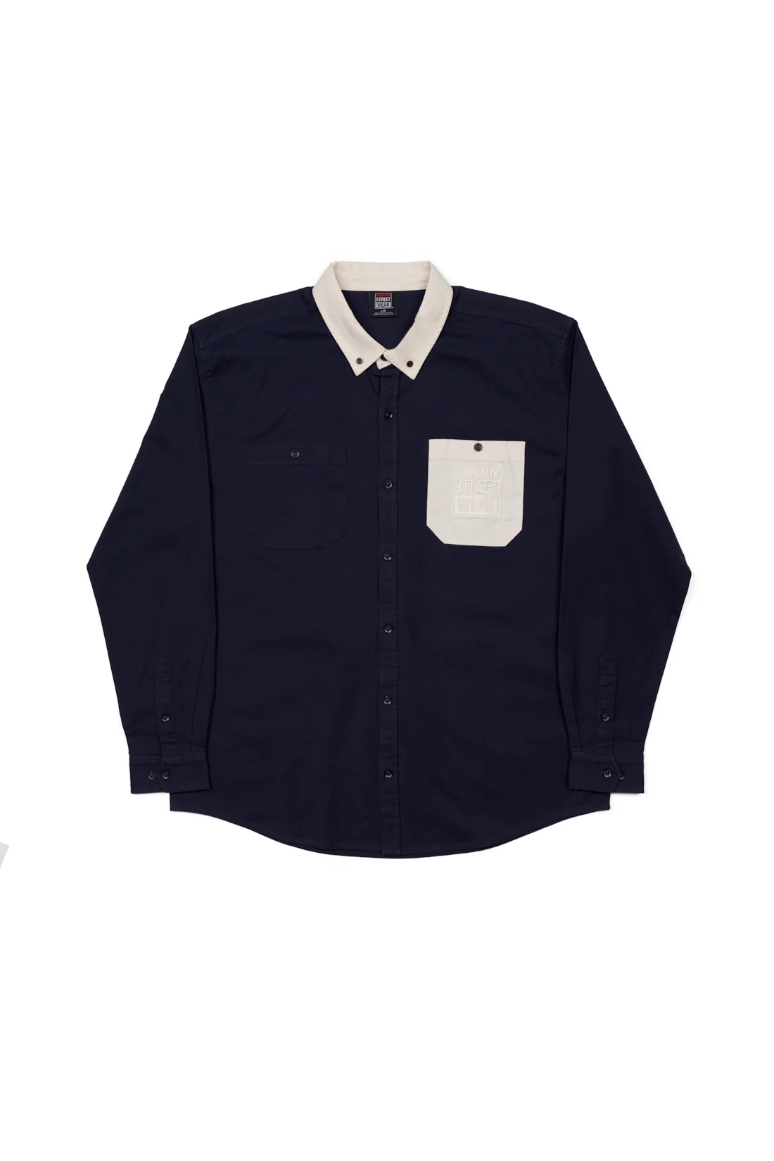 Relax Fit Shirt With Pocket - Navy - Image 5