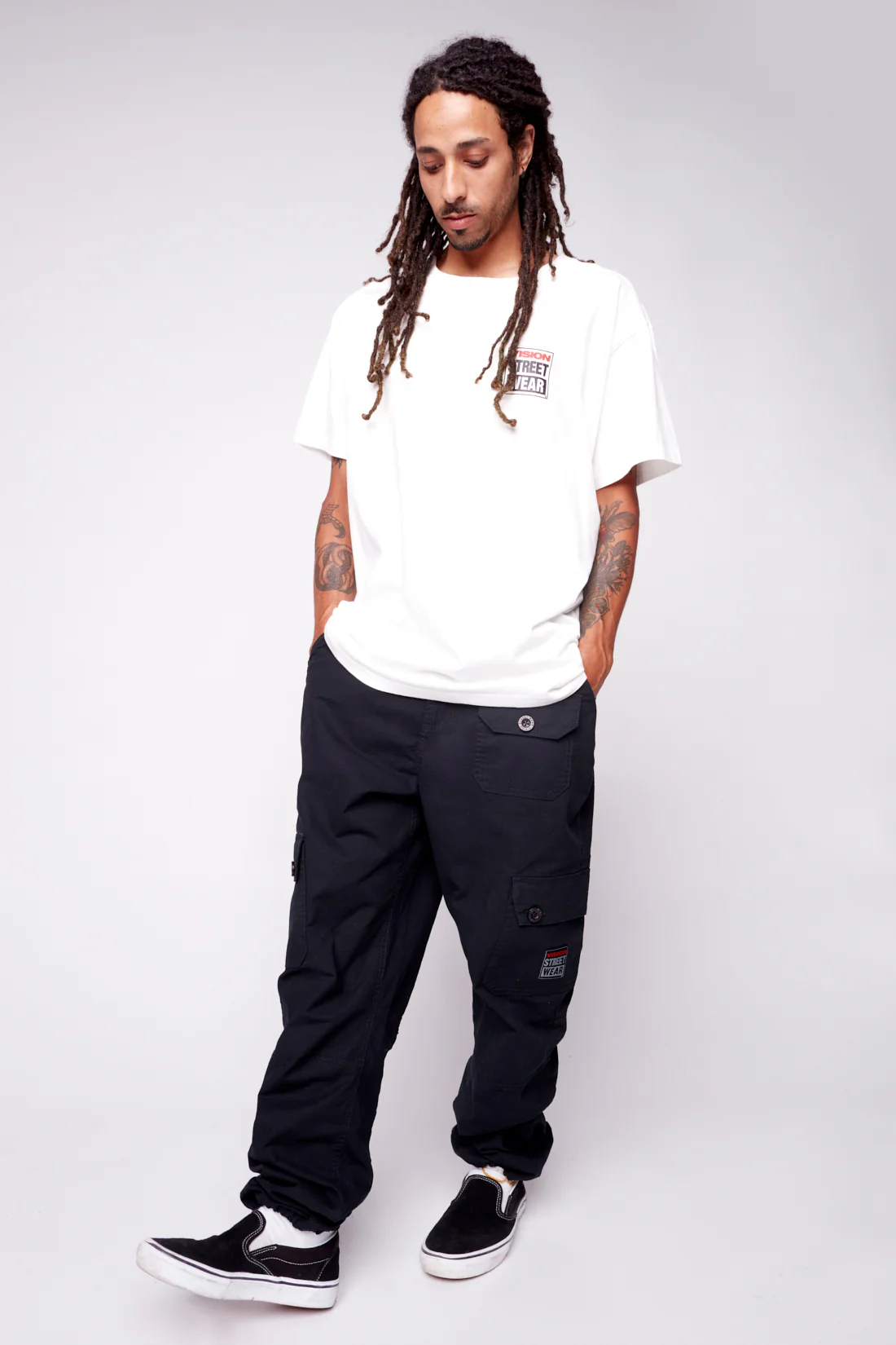 Safety Pin Logo T-Shirt - Ivory - Image 4