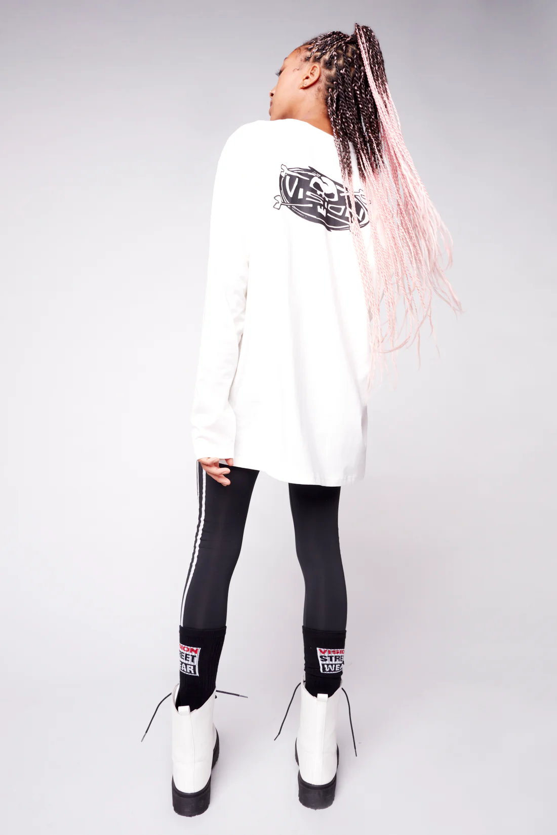 Skull Bone Print Long Sleeves - Bone - Image 4