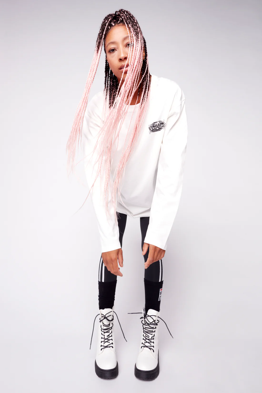 Skull Bone Print Long Sleeves - Bone - Image 5