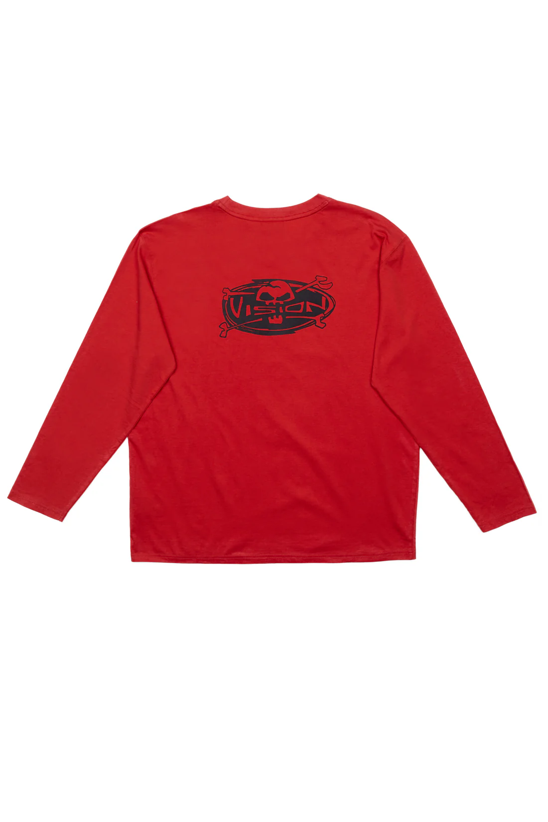 Skull Bone Print Long Sleeves - Red - Image 7
