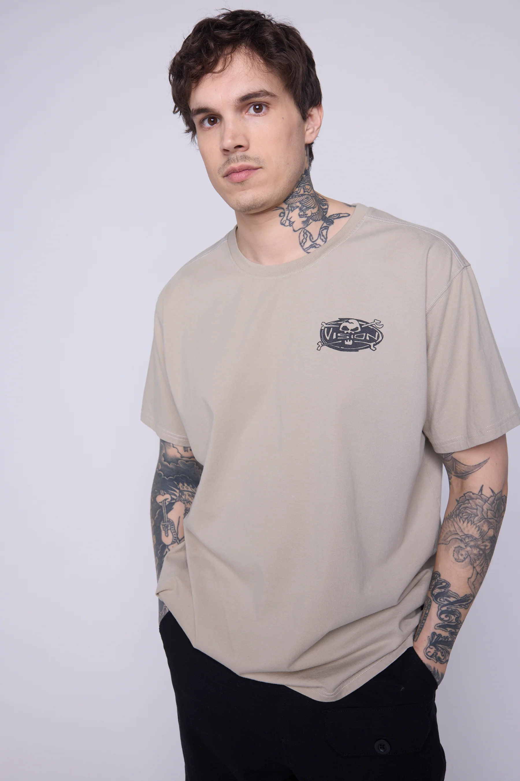 Skull Logo T-Shirt - Mushroom - Image 3