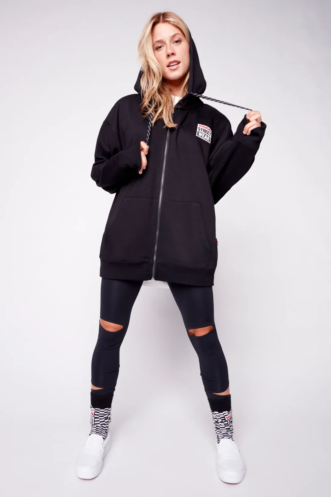 Small Logo Print Hoodie - Black - Image 4