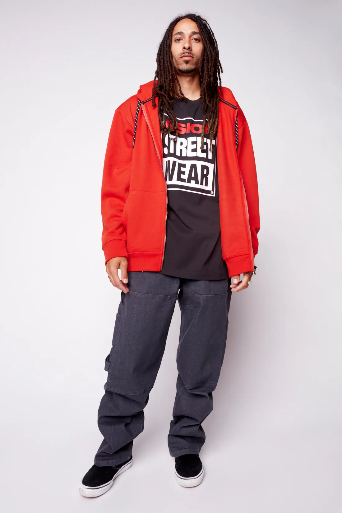 Small Logo Print Hoodie - Red - Image 5