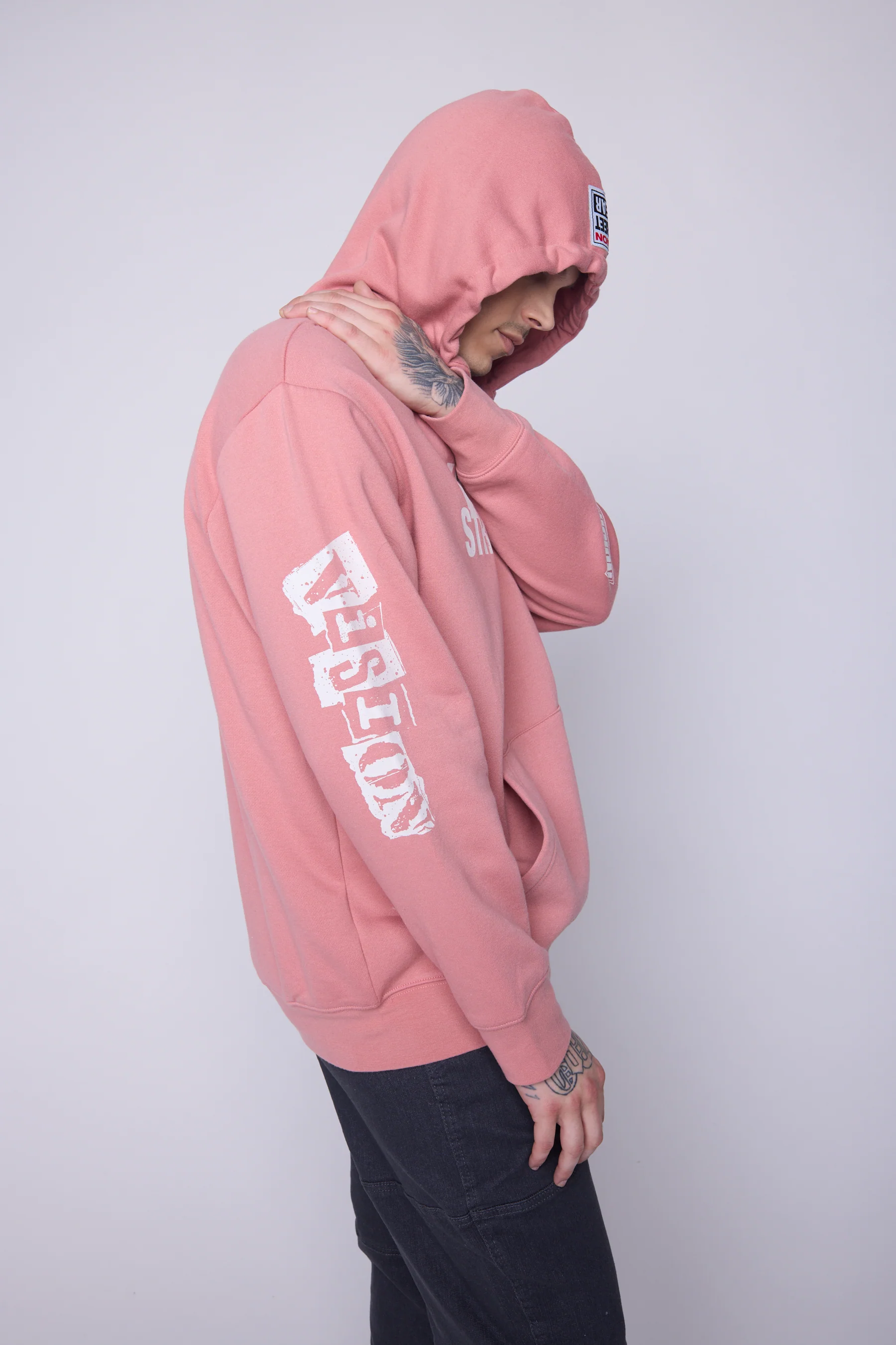 Team Logo Hoodie - Dusty Rose - Image 4
