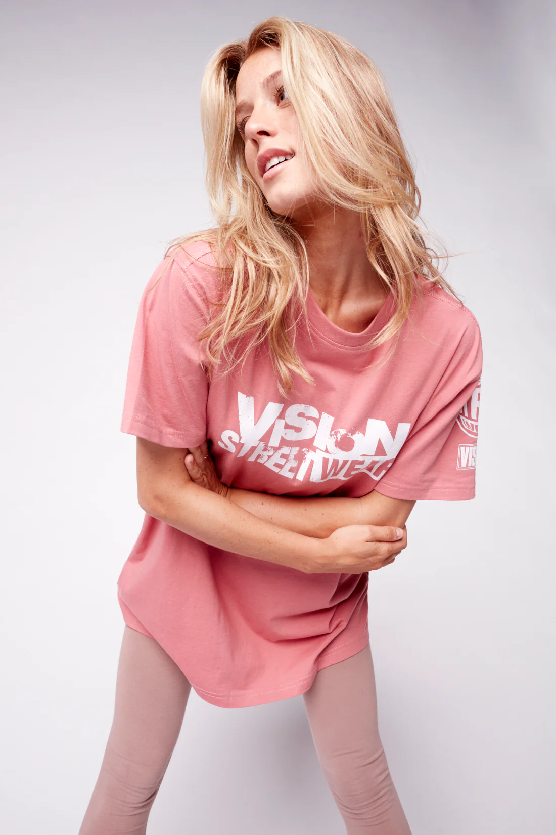 Team Logo T-Shirt - Dusty Rose - Image 4